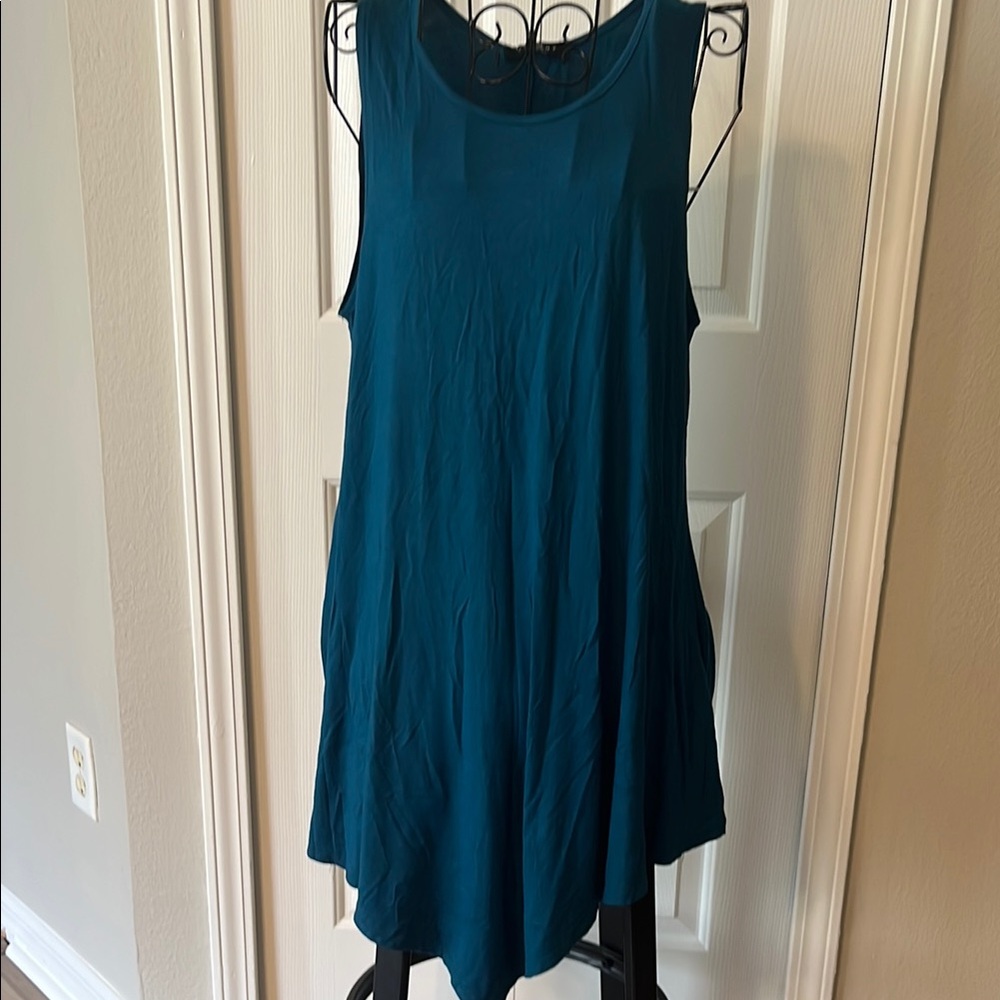Johnny Teal Sleeveless Tunic